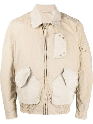 Pocket Bomber Jacket Beige - TEN C - BALAAN 1