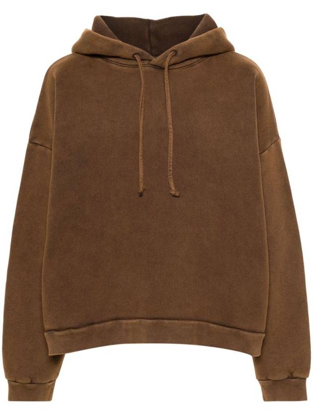 Logo Applique Organic Cotton Hoodie CI0138 - ACNE STUDIOS - BALAAN 1