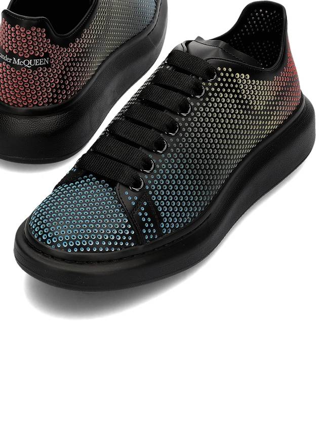 Rainbow Perforated Oversole Low Top Sneakers Black - ALEXANDER MCQUEEN - BALAAN 2