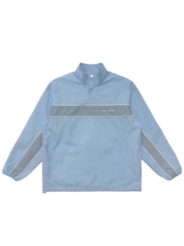 Malbon Long Sleeve Bermuda Popover Anorak Jacket Slate Blue M 7946 SB - MALBON GOLF - BALAAN 4