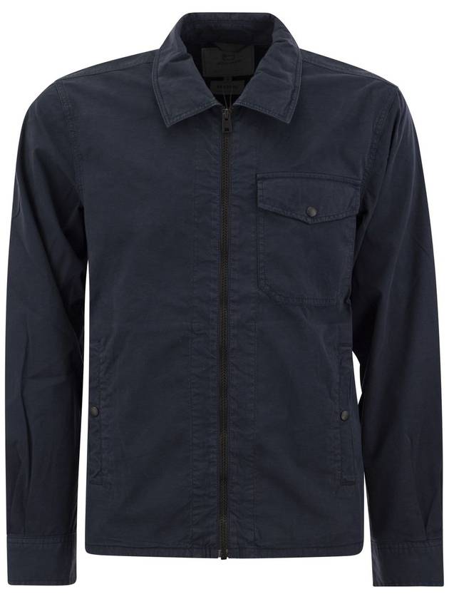 Garment-dyed shirt jacket in pure cotton - WOOLRICH - BALAAN 1