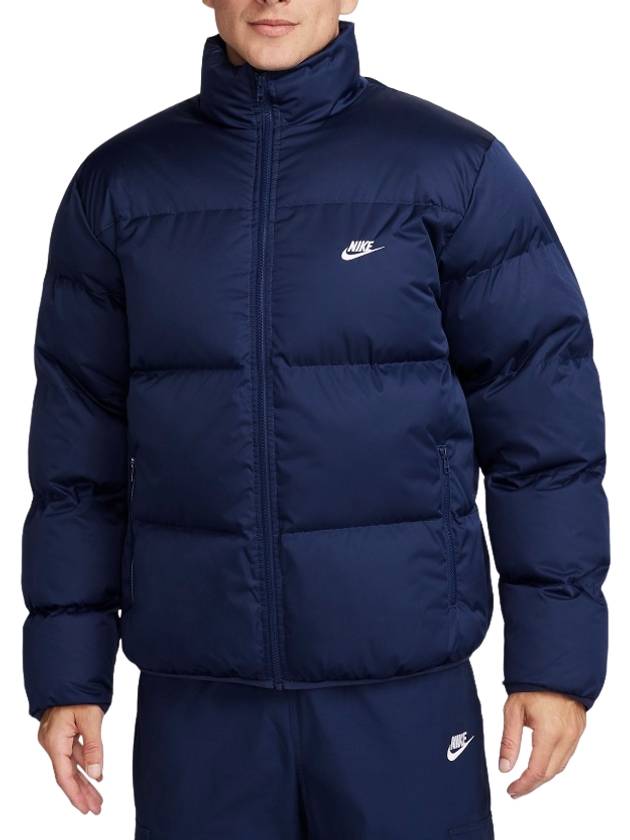 Sportswear Club Puffer Padded Jacket Navy - NIKE - BALAAN 2