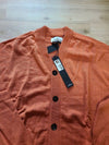 Waffen V-neck Cardigan Orange - STONE ISLAND - BALAAN 7