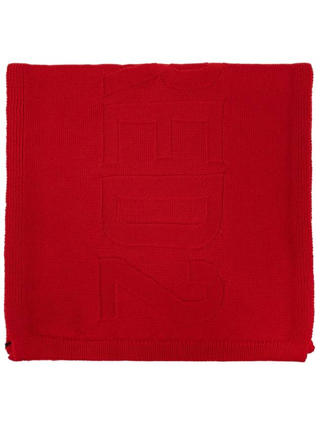 Dsquared2 Wool Scarf With Logo, Men's, Red - DSQUARED2 - BALAAN 1