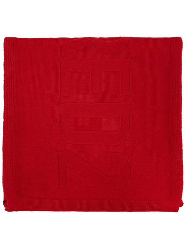 Dsquared2 Wool Scarf With Logo, Men's, Red - DSQUARED2 - BALAAN 1