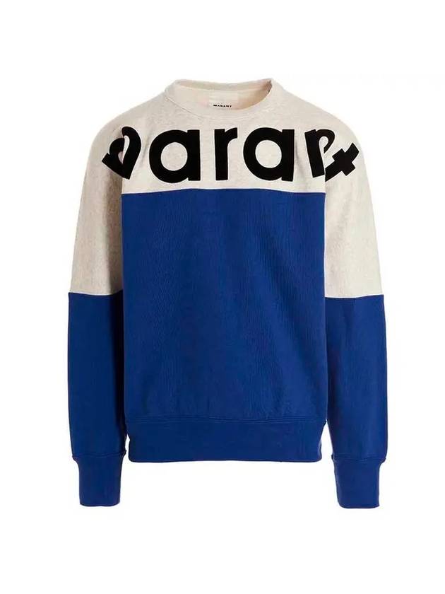 Howley Logo Crew Neck Sweatshirt Indigo - ISABEL MARANT - BALAAN 1