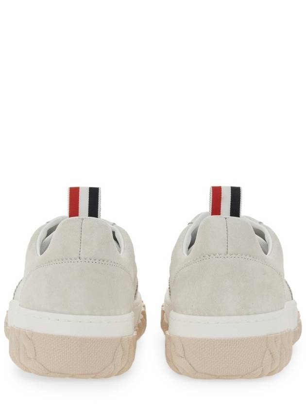 Calf Suede Cable Knit Sole Field Shoes White - THOM BROWNE - BALAAN 3