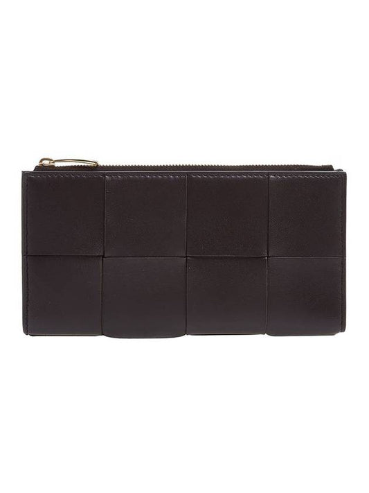 Intrecciato Zipper Long Wallet Fondente - BOTTEGA VENETA - BALAAN 1