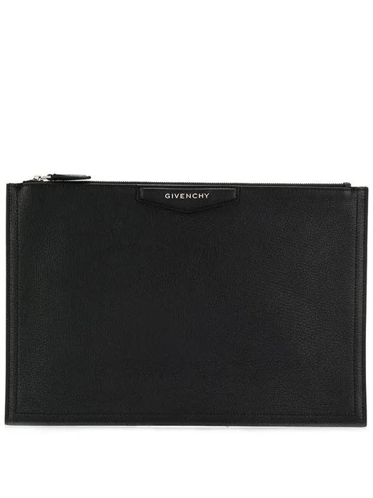 grain leather large Antigona clutch bag black - GIVENCHY - BALAAN 1