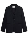 Two Button Blazer Jacket Black - AMI - BALAAN 2