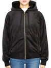 Monogram Parsons Bunny Hooded Zip-Up Black - MOOSE KNUCKLES - BALAAN 4