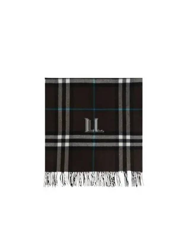 Wide Check Cashmere Scarf Snug - BURBERRY - BALAAN 2