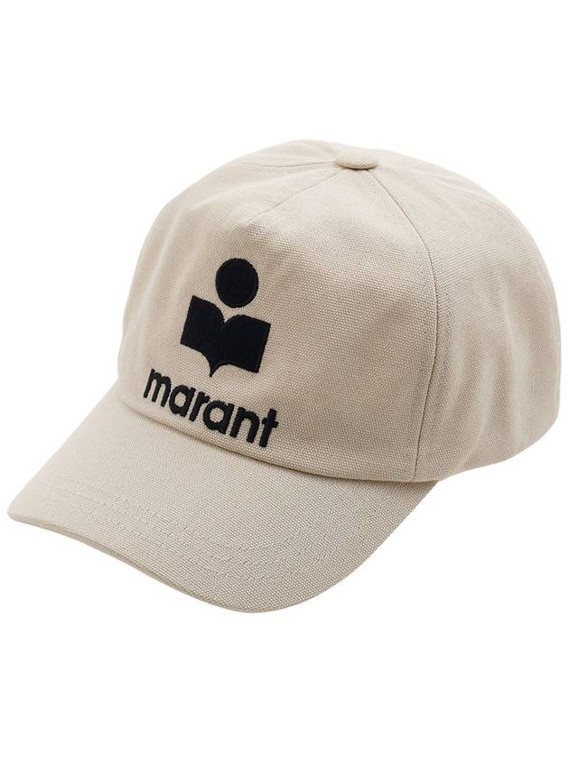 Tyron Logo Cotton Ball Cap Ecru - ISABEL MARANT - BALAAN 2