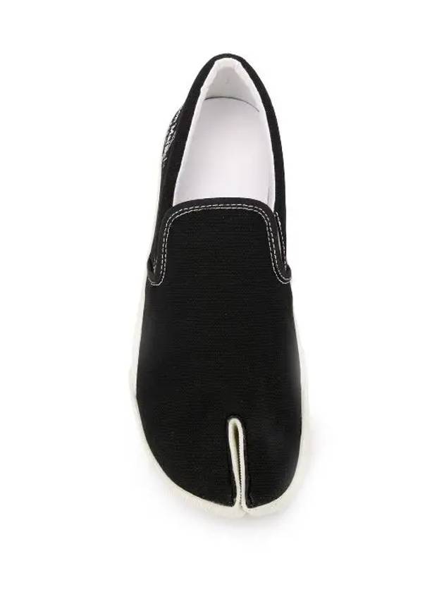 Men's Logo Stitch Tabi Slip-On Black - MAISON MARGIELA - BALAAN 4