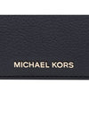 Pebble Leather Card Wallet Black - MICHAEL KORS - BALAAN 7