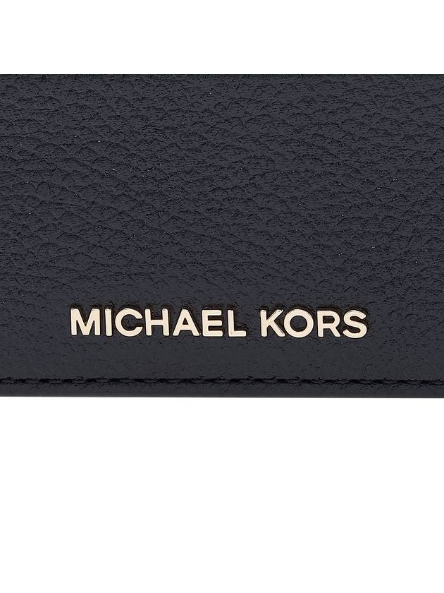 Pebble Leather Card Wallet Black - MICHAEL KORS - BALAAN 7