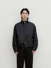 Coated Cotton Blouson Bomber Jacket Black - DENSITY - BALAAN 1