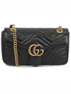 GG Marmont Matelasse Small Shoulder Bag Black - GUCCI - BALAAN 2