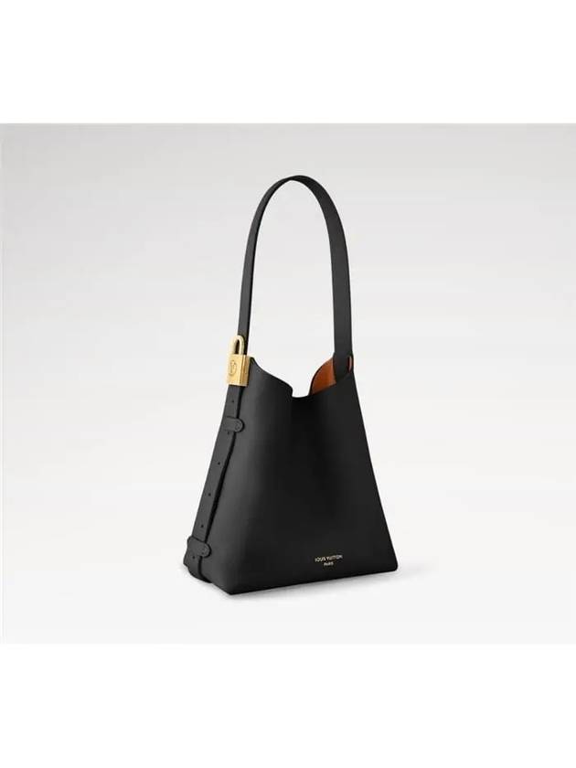 Low Key Hobo Calfskin Shoulder Bag Black - LOUIS VUITTON - BALAAN 3