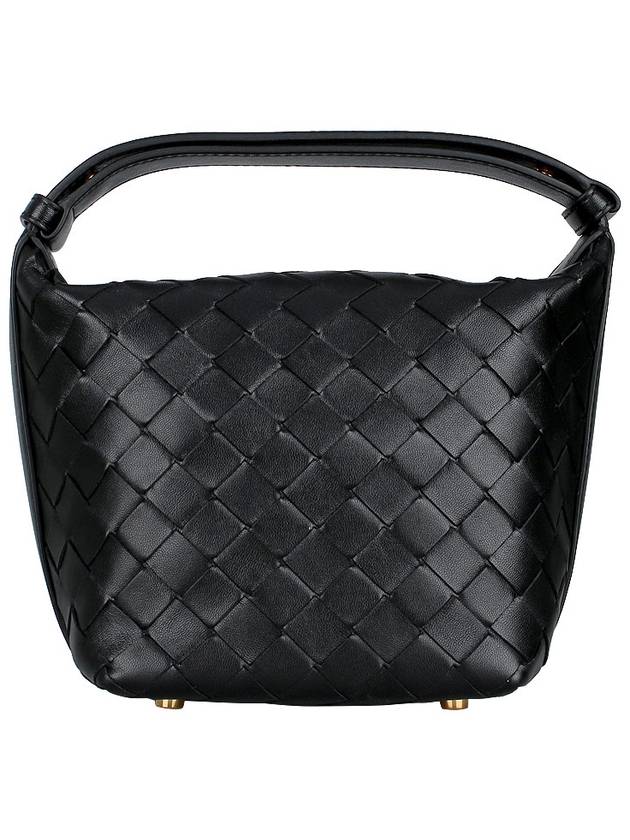 Candy Wallace Interciato Motif Tote Bag Black - BOTTEGA VENETA - BALAAN 6