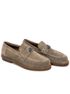 Seal Plaque Suede Loafers Brown - ALEXANDER MCQUEEN - BALAAN 3