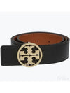 1.5" Miller Reversible Leather Belt Black Classic Cuoio - TORY BURCH - BALAAN 2