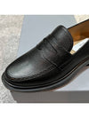 Pebble Grain Rubber Sole Penny Loafer Black - THOM BROWNE - BALAAN 7