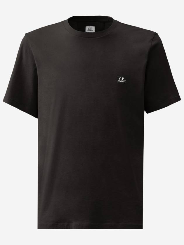 Logo Short Sleeve T-Shirt Black - CP COMPANY - BALAAN 2