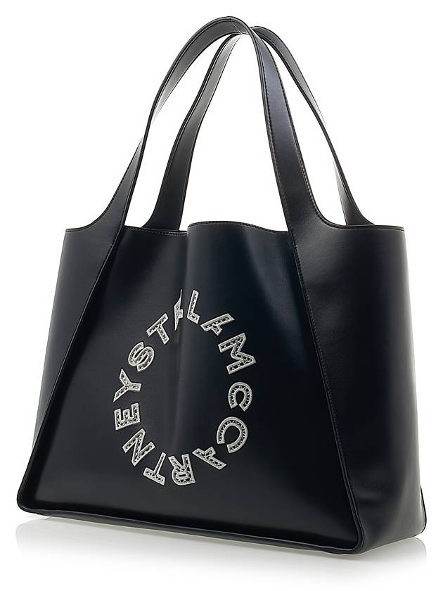 Logo Shopper Tote Bag Black - STELLA MCCARTNEY - BALAAN 4