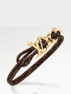 LV Bloom Monogram Bracelet Gold Brown - LOUIS VUITTON - BALAAN 3