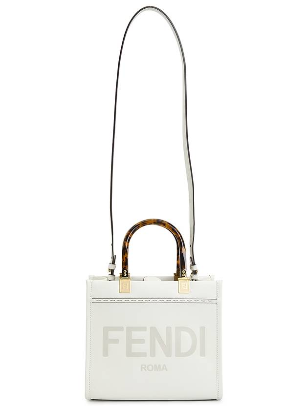 Sunshine Small Leather Tote Bag White - FENDI - BALAAN 7