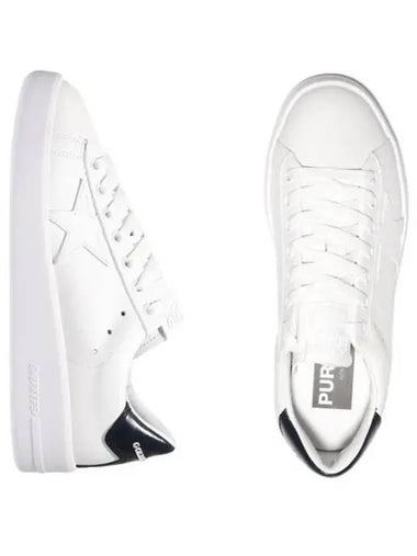 Pure Star Sneakers White Leather Shiny Tab - GOLDEN GOOSE - BALAAN 1