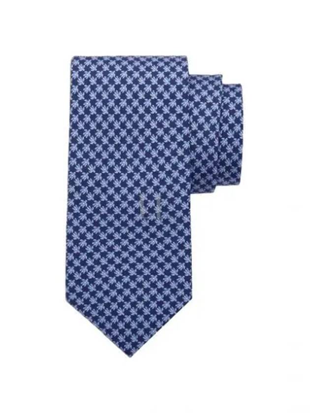 Tortoise Print Silk Tie Dark Navy - SALVATORE FERRAGAMO - BALAAN 2