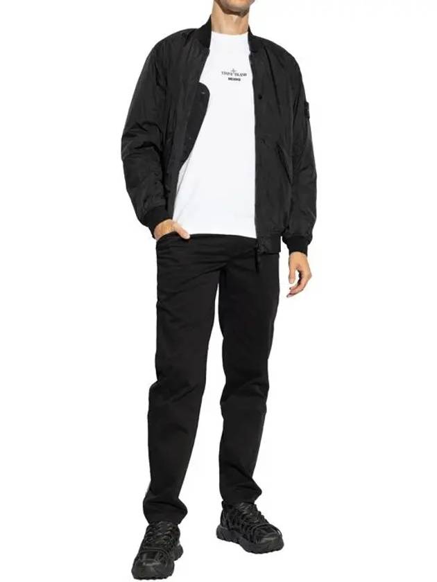 Reps R NY Bomber Jacket Black - STONE ISLAND - BALAAN 7