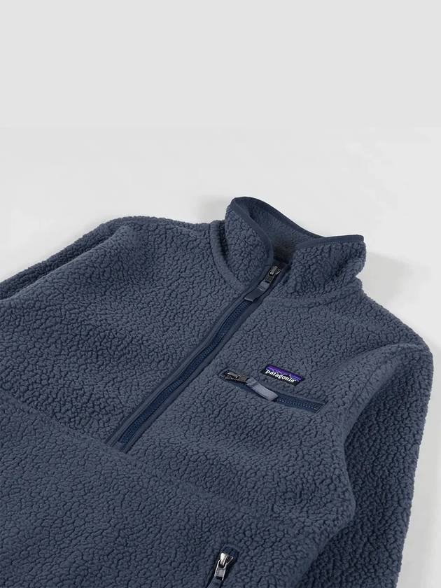 Retro Pile Fleece Marsupial Sweatshirt Smolder Blue - PATAGONIA - BALAAN 4