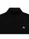 Front tissue turtleneck pullover 2603GXKWBLACK - BLACK&WHITE - BALAAN 3