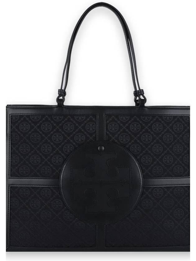 Women s ELLA Monogram Tote Bag Black 152770 001 - TORY BURCH - BALAAN 2