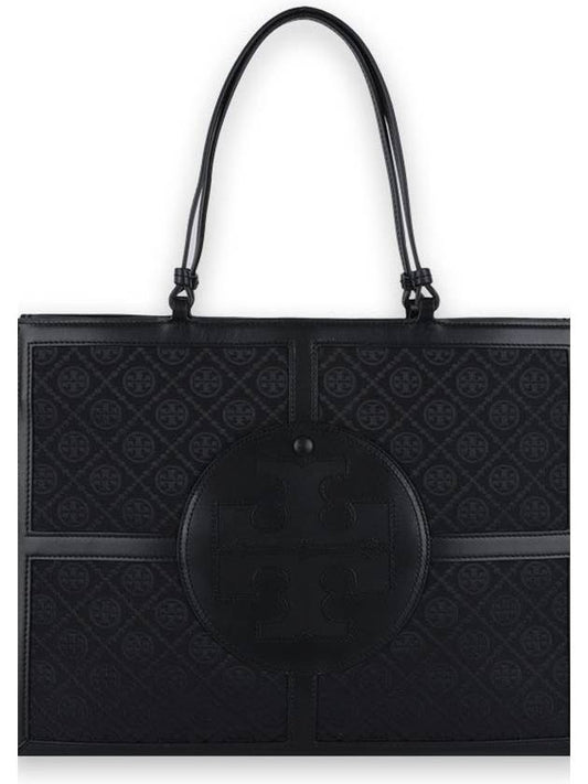 Women s ELLA Monogram Tote Bag Black 152770 001 - TORY BURCH - BALAAN 2