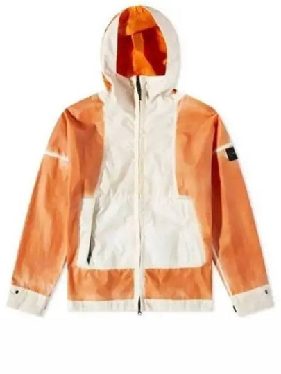 Hand Sprayed Mussola Gommata TC Hooded Jacket Sienna Brown - STONE ISLAND - BALAAN 2