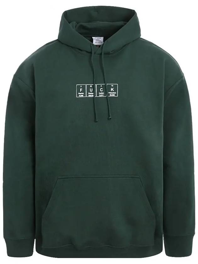 Fuck Square Logo Hoodie Green - VETEMENTS - BALAAN 2