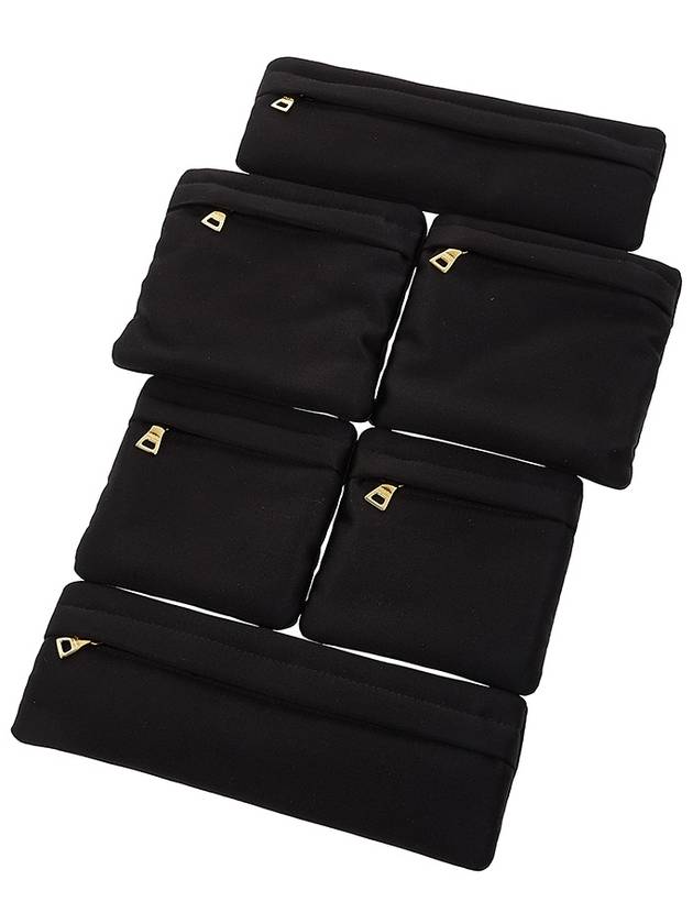 Triangle Logo Silk Satin Pouch Bag - PRADA - BALAAN 10