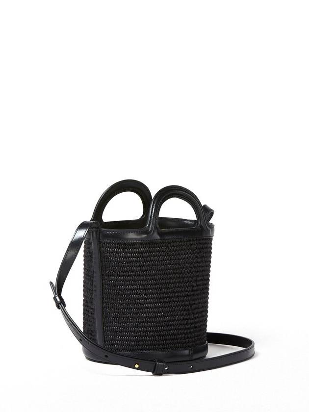 Tropicalia Small Bucket Bag Black - MARNI - BALAAN 4