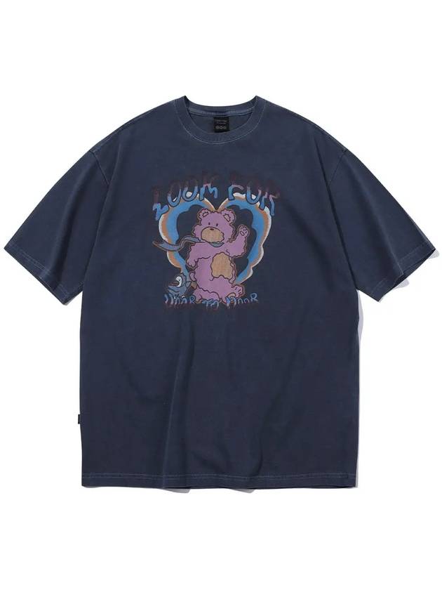 Funtime Teddy Pigment Short Sleeve T Shirt Dark Blue - CPGN STUDIO - BALAAN 3