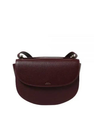 Genève Calfskin Cross Bag Wine - A.P.C. - BALAAN 1