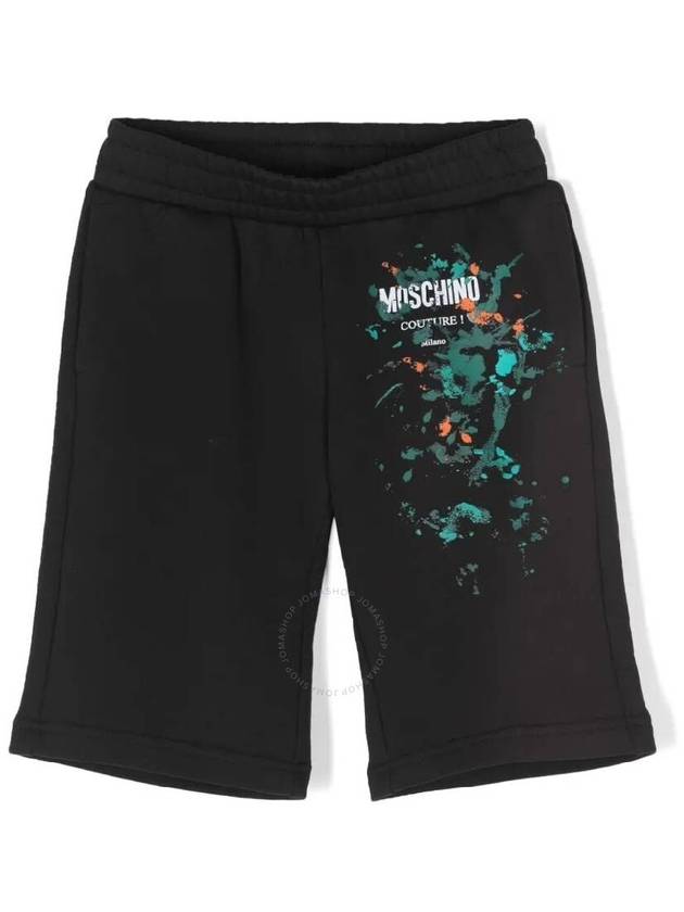 Moschino Boys Splashing Paint Logo Bermuda Shorts Size 10Y - MOSCHINO - BALAAN 1