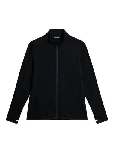 Men's High Grounds Merino Mid Layer Jacket Black - J.LINDEBERG - BALAAN 1