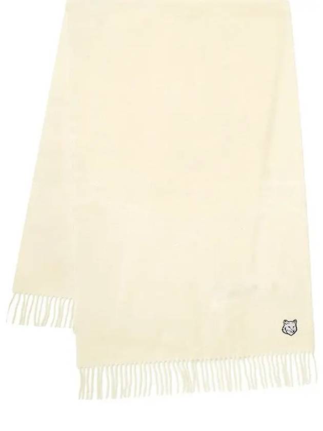 Wool Fox Head Muffler Ivory - MAISON KITSUNE - BALAAN 2