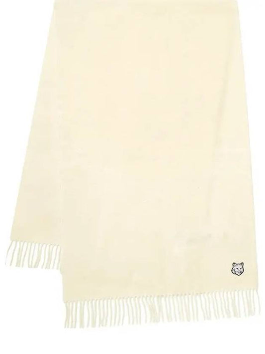 Wool Fox Head Muffler Ivory - MAISON KITSUNE - BALAAN 2