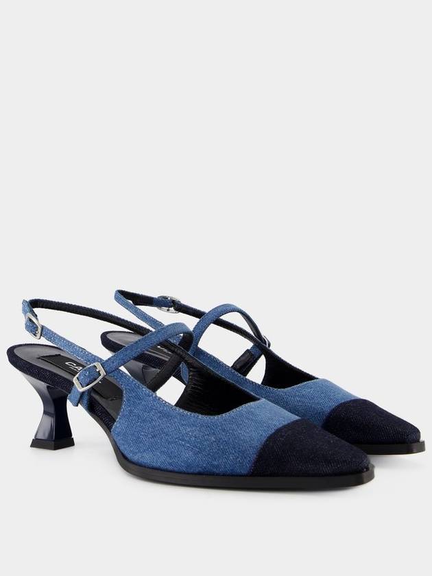 Cecile Pumps - Carel - Cotton - Blue - CAREL - BALAAN 2