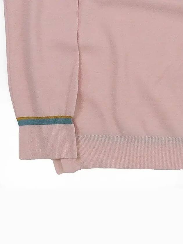 SJSJ Wool blend pink color women s V neck knit - SYSTEM - BALAAN 2